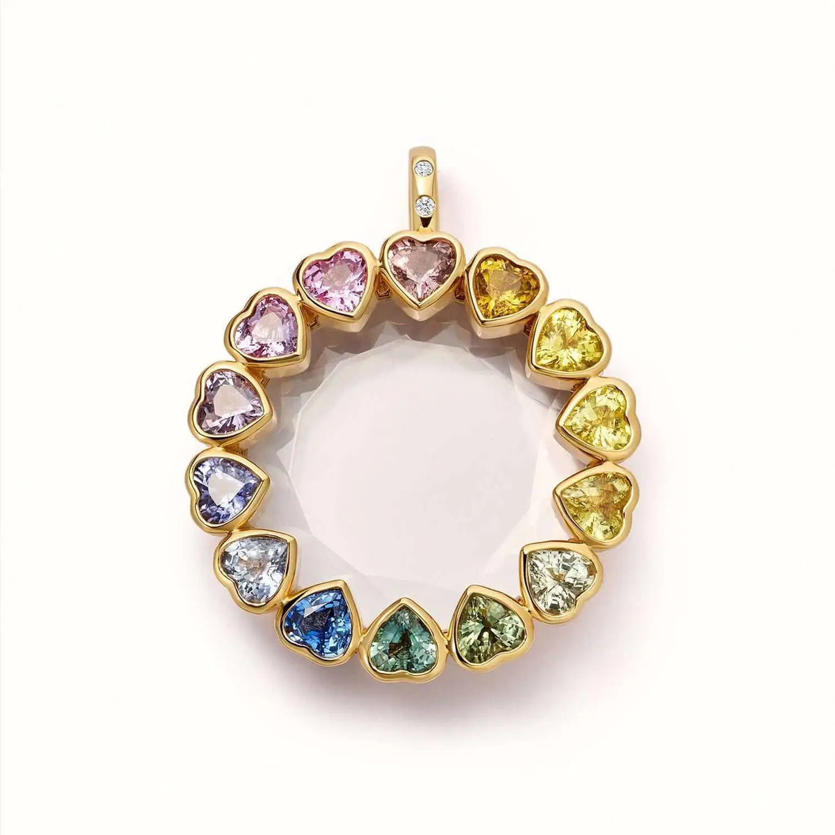 Lockable Glass Charm Pendant Locket necklaces, bracelets and rings
