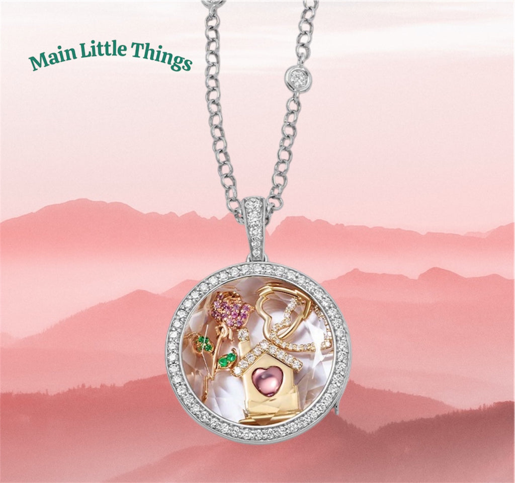 Lockable Glass Charm Pendant Locket necklaces, bracelets and rings