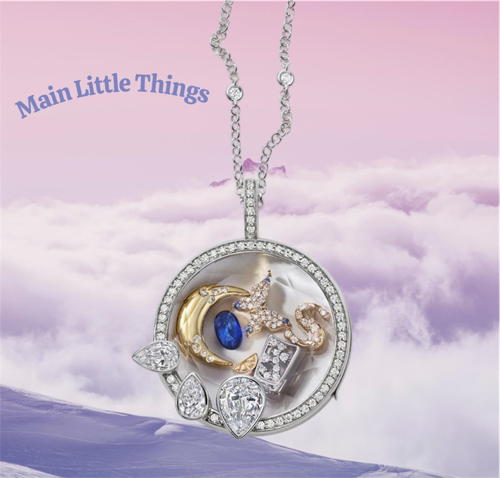 Lockable Glass Charm Pendant Locket necklaces, bracelets and rings