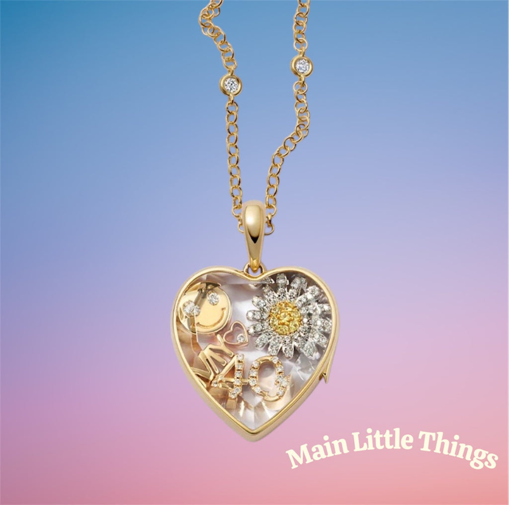 Lockable Glass Charm Pendant Locket necklaces, bracelets and rings