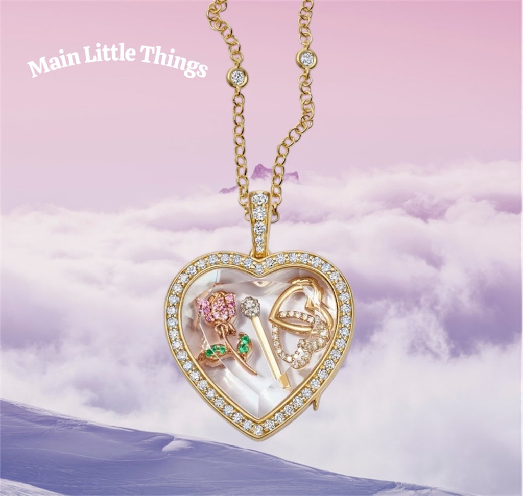 Lockable Glass Charm Pendant Locket necklaces, bracelets and rings