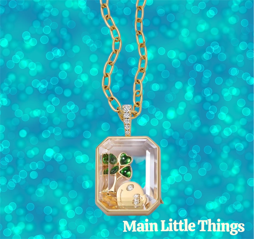 Lockable Glass Charm Pendant Locket necklaces, bracelets and rings