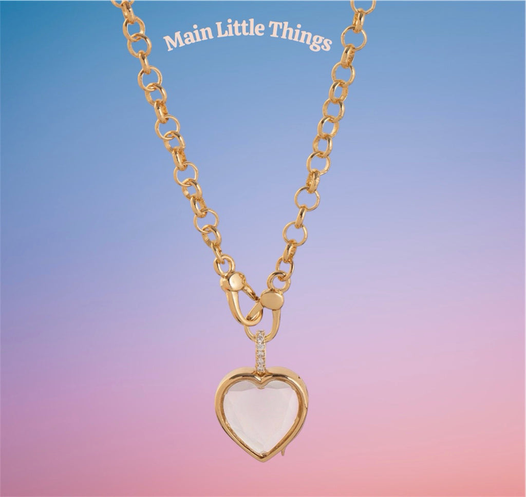 Lockable Glass Charm Pendant Locket necklaces, bracelets and rings