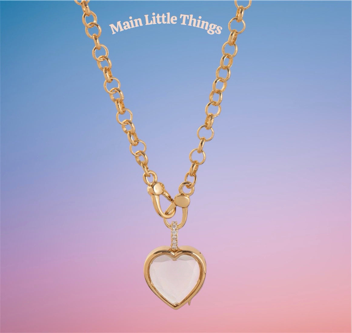 Lockable Glass Charm Pendant Locket necklaces, bracelets and rings