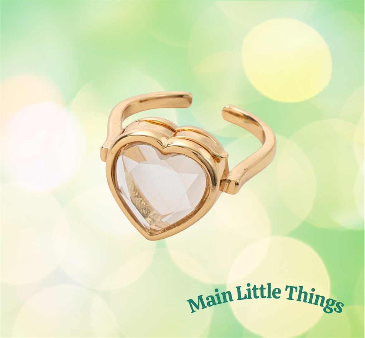 Lockable Glass Charm Pendant Locket necklaces, bracelets and rings