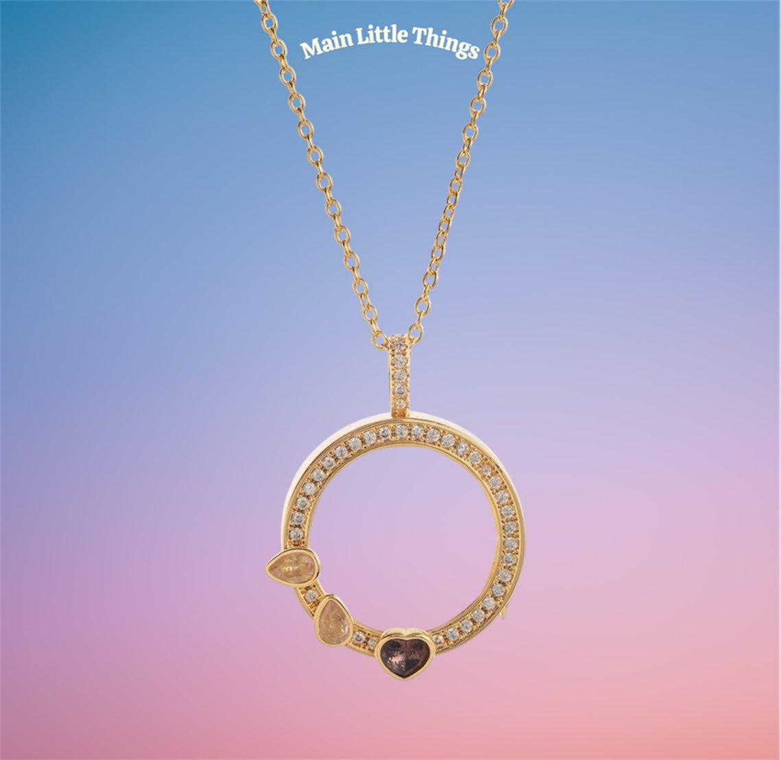 Lockable Glass Charm Pendant Locket necklaces, bracelets and rings