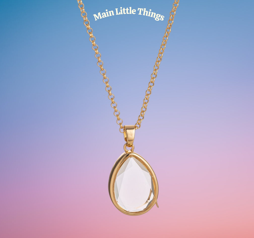 Lockable Glass Charm Pendant Locket necklaces, bracelets and rings